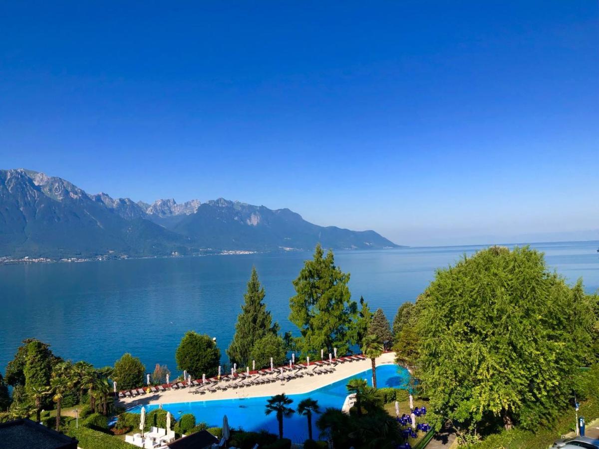 Rose Lake View Apartment Montreux Exteriér fotografie